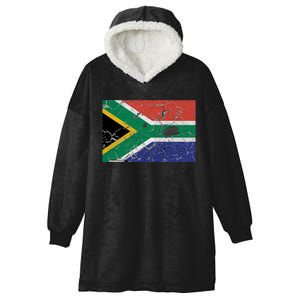 South Africa Stone Flag Hooded Wearable Blanket