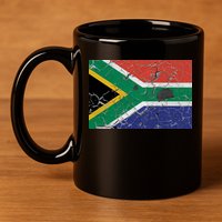 South Africa Stone Flag 11oz C Handle Ceramic Mug