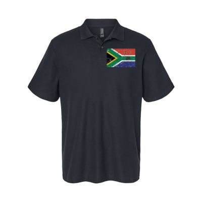 South Africa Stone Flag Softstyle Adult Sport Polo