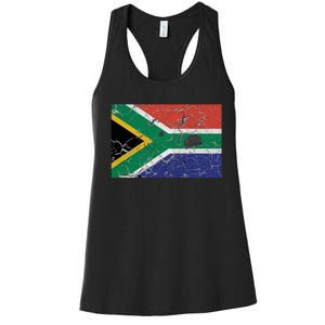 South Africa Stone Flag Women's Racerback Tank