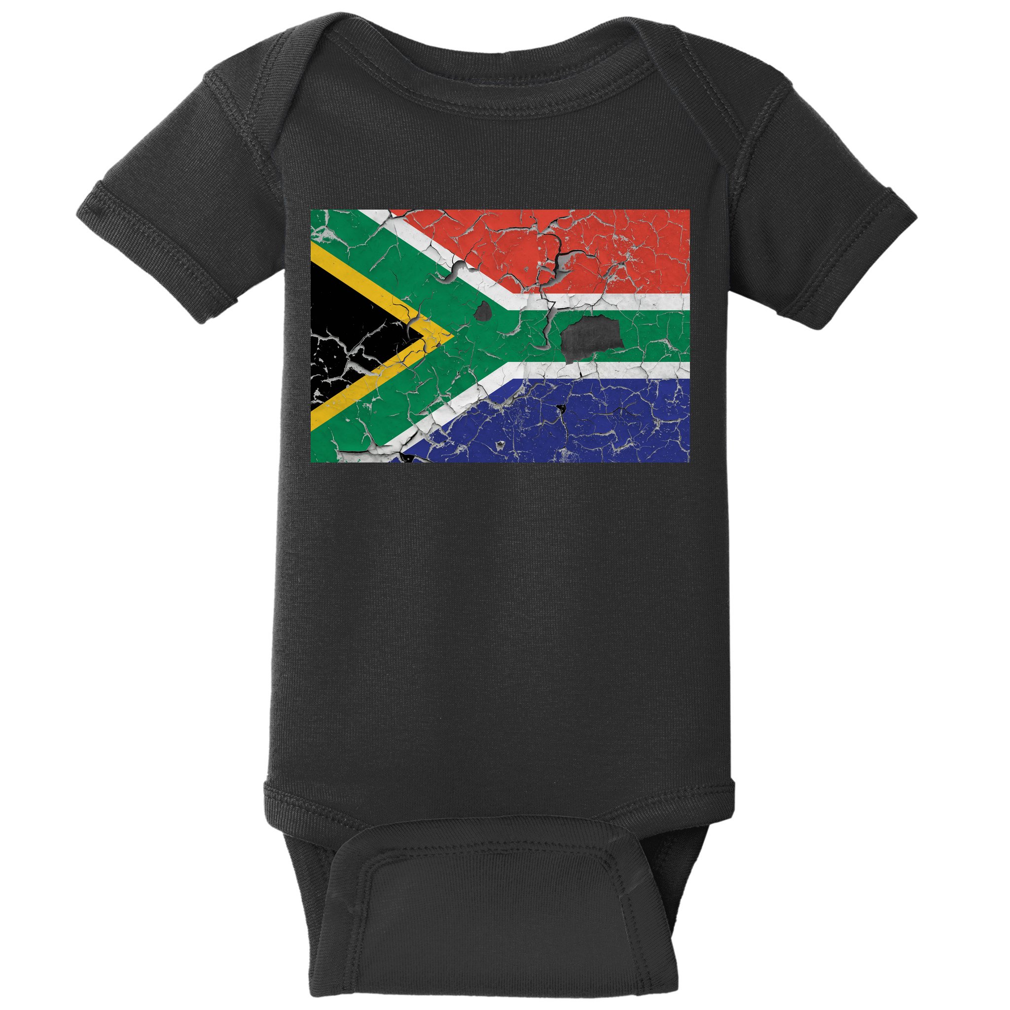 South Africa Stone Flag Baby Bodysuit