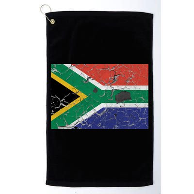 South Africa Stone Flag Golf Towel