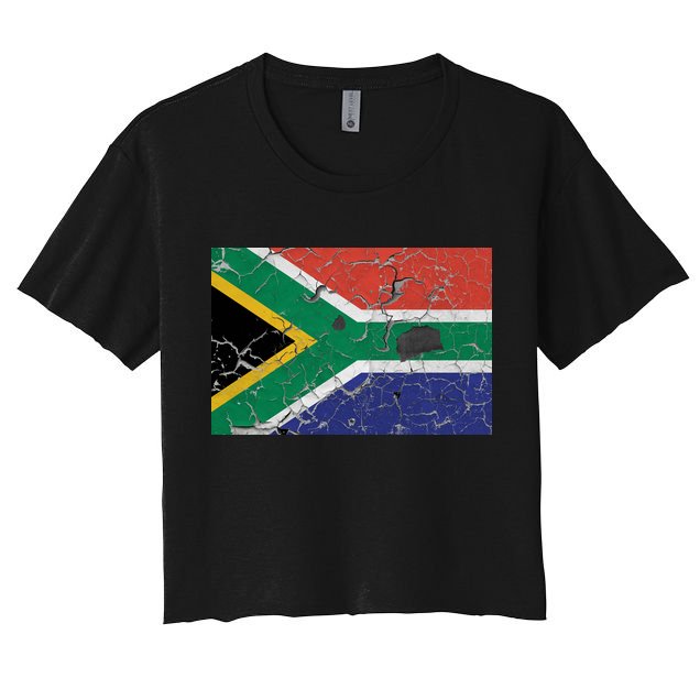 South Africa Stone Flag Crop Top