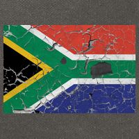 South Africa Stone Flag Cotton Canvas Backpack