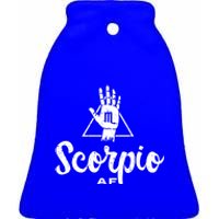 Scorpio Af / Scorpio Birthday / Scorpio Astrology Sign Cute Gift Ceramic Bell Ornament