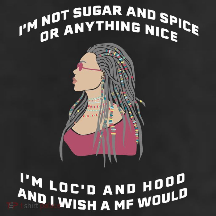 Sugar And Spice I'm Loc'd And Hood Funny 25L Jumbo Tote