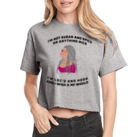 Sugar And Spice I'm Loc'd And Hood Funny Crop Top