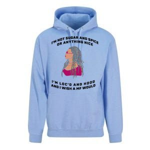 Sugar And Spice I'm Loc'd And Hood Funny Unisex Surf Hoodie