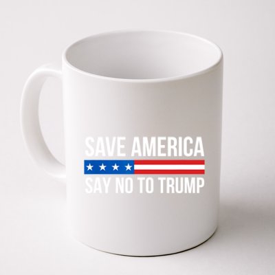 Save America Say No To Trump USA Flag America Coffee Mug