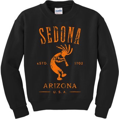Sedona Arizona Southwestern Style Souvenir Vintage Design Kids Sweatshirt