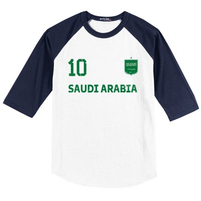 Saudi Arabia Soccer Fans Jersey KSA Flag Football Lovers Baseball Sleeve Shirt