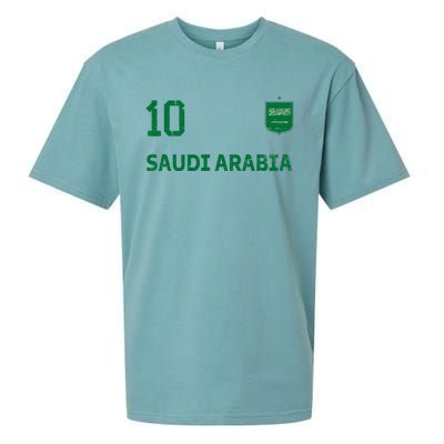 Saudi Arabia Soccer Fans Jersey KSA Flag Football Lovers Sueded Cloud Jersey T-Shirt