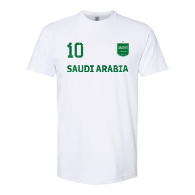 Saudi Arabia Soccer Fans Jersey KSA Flag Football Lovers Softstyle CVC T-Shirt