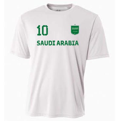 Saudi Arabia Soccer Fans Jersey KSA Flag Football Lovers Cooling Performance Crew T-Shirt