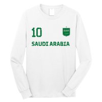 Saudi Arabia Soccer Fans Jersey KSA Flag Football Lovers Long Sleeve Shirt