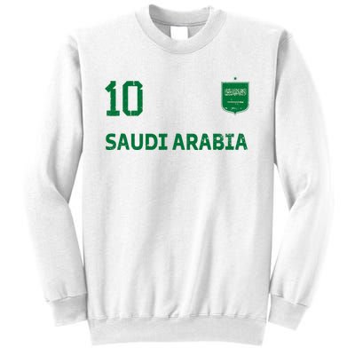 Saudi Arabia Soccer Fans Jersey KSA Flag Football Lovers Sweatshirt