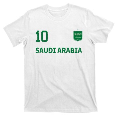 Saudi Arabia Soccer Fans Jersey KSA Flag Football Lovers T-Shirt