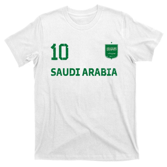 Saudi Arabia Soccer Fans Jersey KSA Flag Football Lovers T-Shirt