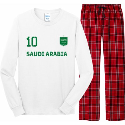 Saudi Arabia Soccer Fans Jersey KSA Flag Football Lovers Long Sleeve Pajama Set