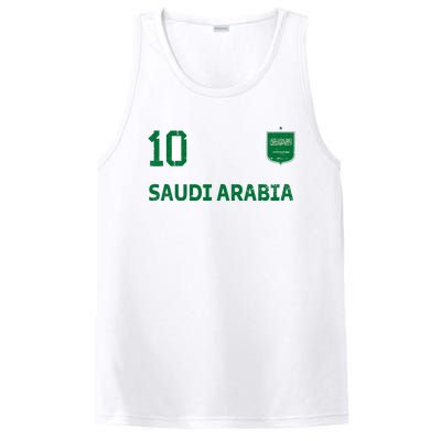 Saudi Arabia Soccer Fans Jersey KSA Flag Football Lovers PosiCharge Competitor Tank