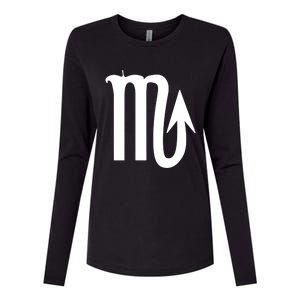 Scorpio Astrology Symbol Unisex Gift Womens Cotton Relaxed Long Sleeve T-Shirt