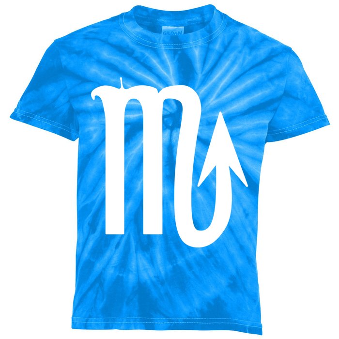 Scorpio Astrology Symbol Unisex Gift Kids Tie-Dye T-Shirt