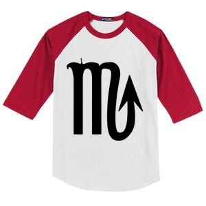 Scorpio Astrology Symbol Unisex Gift Kids Colorblock Raglan Jersey