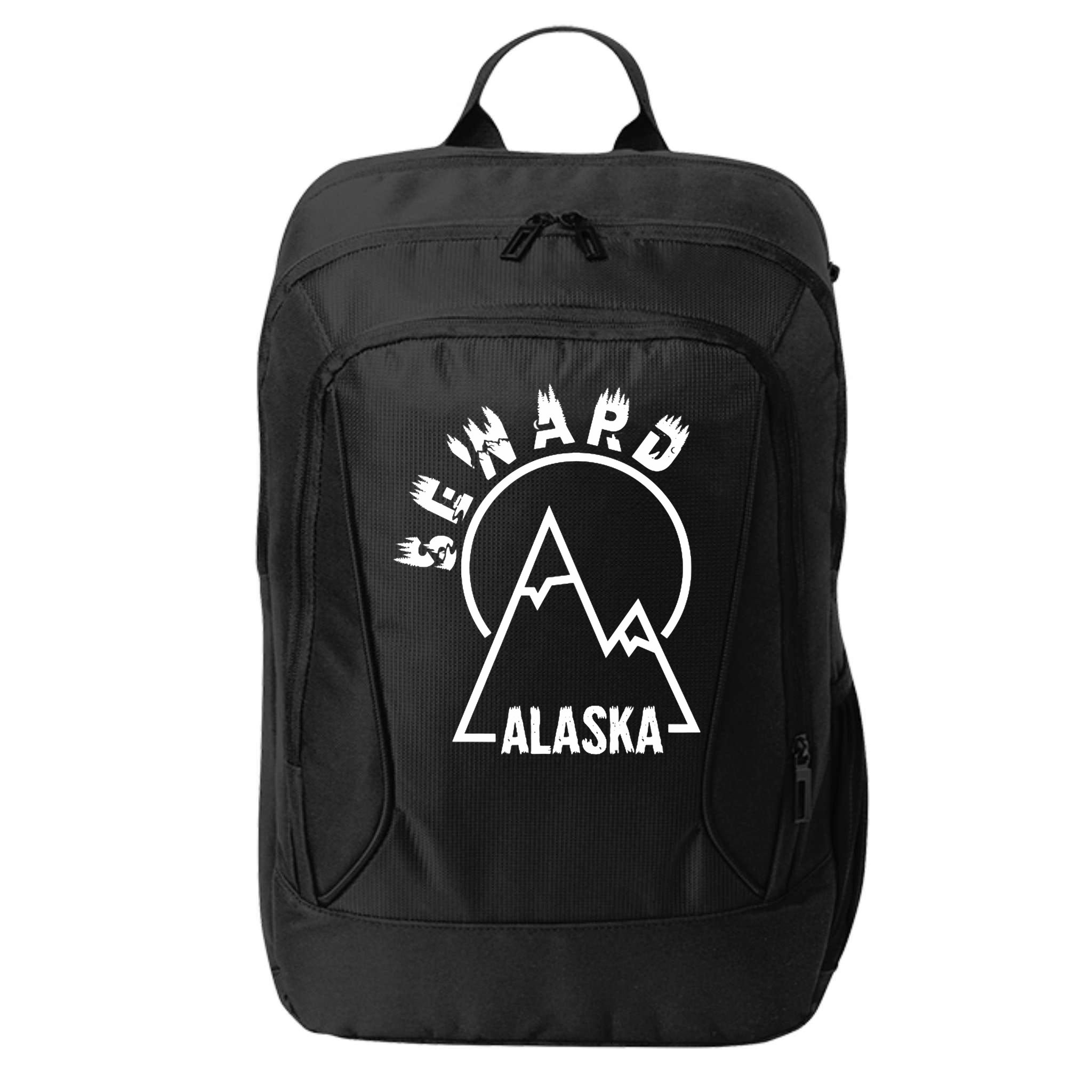 Seward Alaska State / Vintage Mountain Design Seward, AK City Backpack