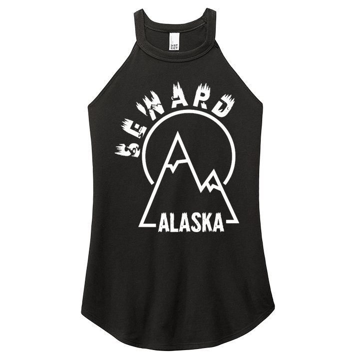 Seward Alaska State / Vintage Mountain Design Seward, AK Women's Perfect Tri Rocker Tank