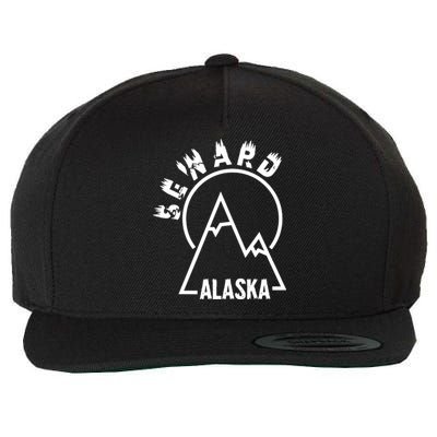 Seward Alaska State / Vintage Mountain Design Seward, AK Wool Snapback Cap