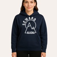 Seward Alaska State / Vintage Mountain Design Seward, AK Hoodie