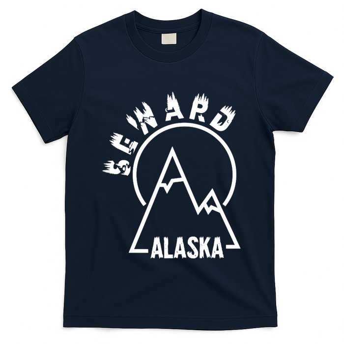 Seward Alaska State / Vintage Mountain Design Seward, AK T-Shirt