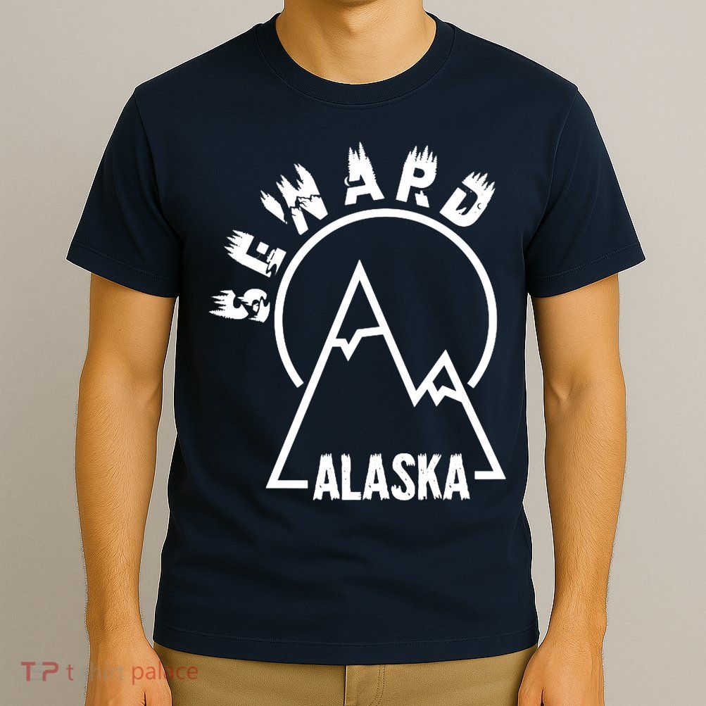 Seward Alaska State / Vintage Mountain Design Seward, AK T-Shirt