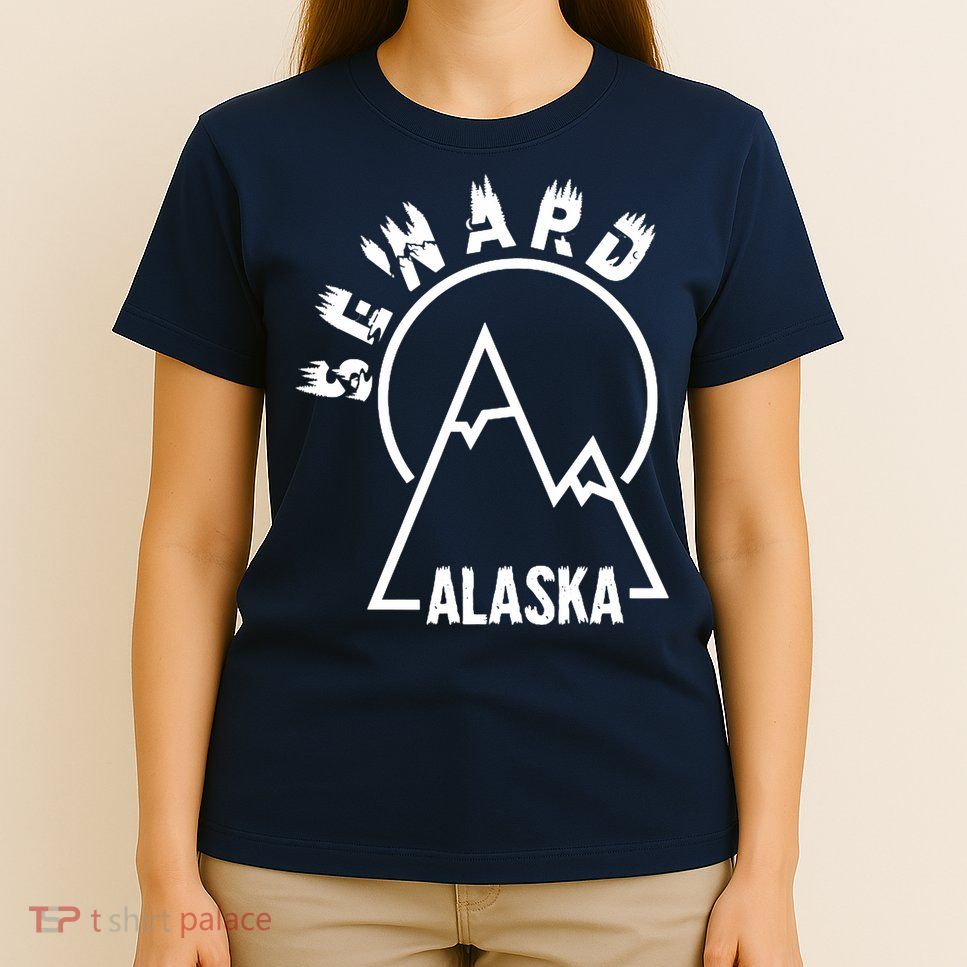 Seward Alaska State / Vintage Mountain Design Seward, AK T-Shirt