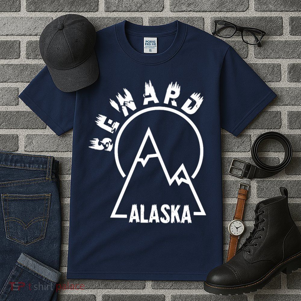 Seward Alaska State / Vintage Mountain Design Seward, AK Tall T-Shirt