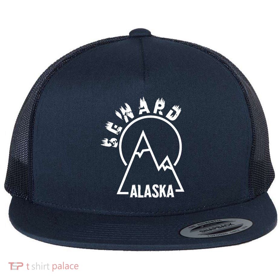 Seward Alaska State / Vintage Mountain Design Seward, AK Flatbill Hat