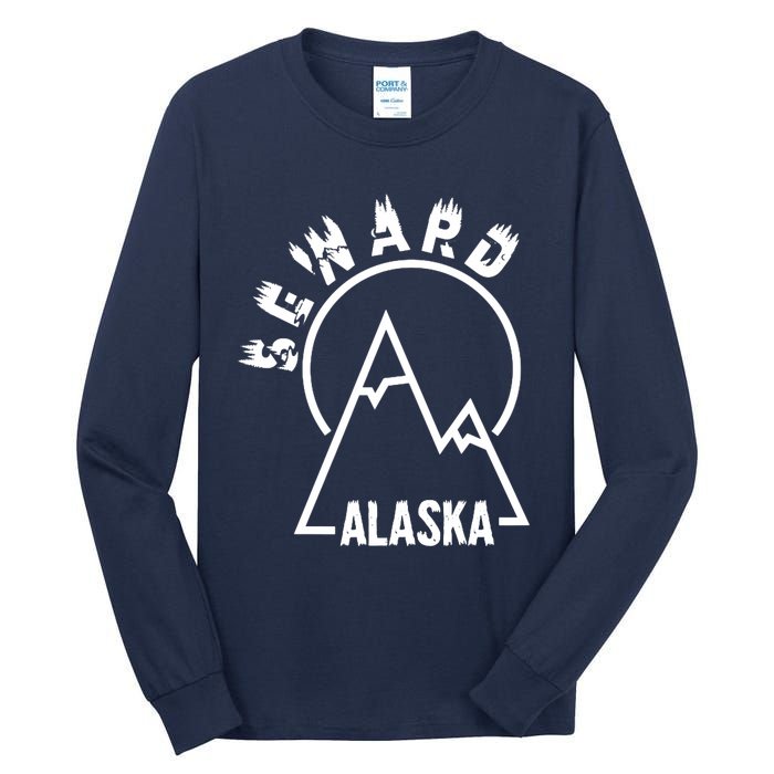 Seward Alaska State / Vintage Mountain Design Seward, AK Tall Long Sleeve T-Shirt