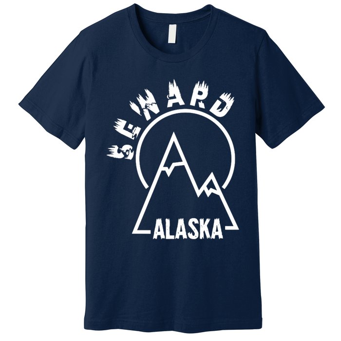 Seward Alaska State / Vintage Mountain Design Seward, AK Premium T-Shirt