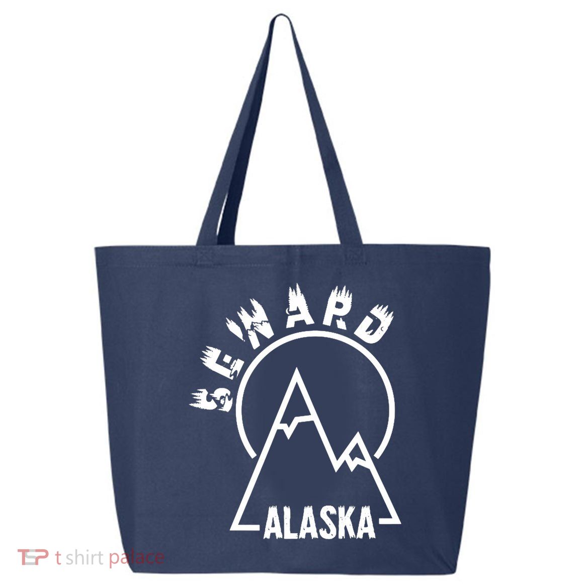 Seward Alaska State / Vintage Mountain Design Seward, AK 25L Jumbo Tote
