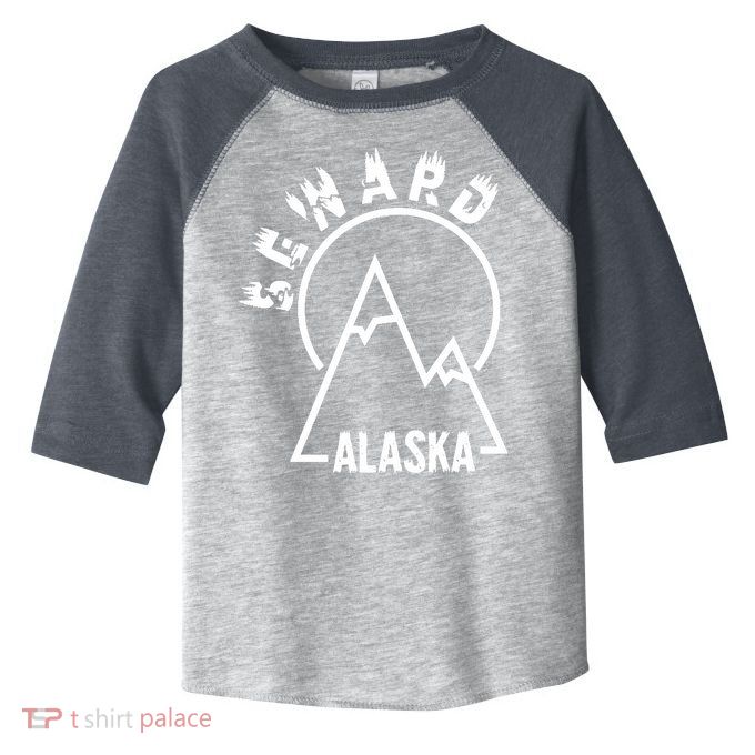 Seward Alaska State / Vintage Mountain Design Seward, AK Toddler Fine Jersey T-Shirt
