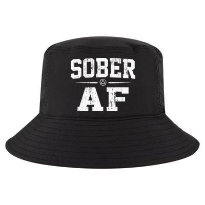 Sober AF Sobriety AA Alcoholics Anonymous Recovery Addiction Cool Comfort Performance Bucket Hat