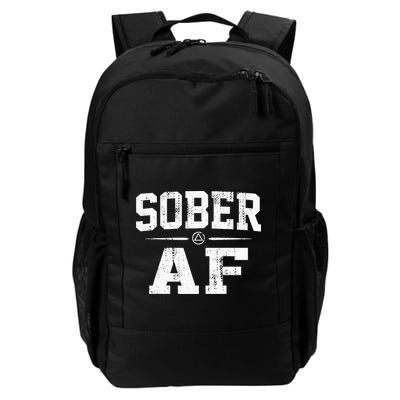 Sober AF Sobriety AA Alcoholics Anonymous Recovery Addiction Daily Commute Backpack