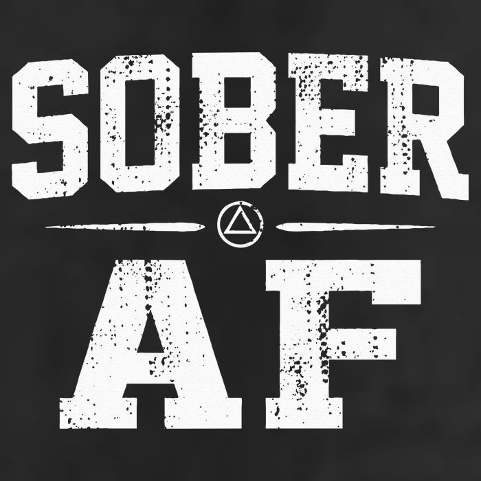 Sober AF Sobriety AA Alcoholics Anonymous Recovery Addiction Trucker Hat