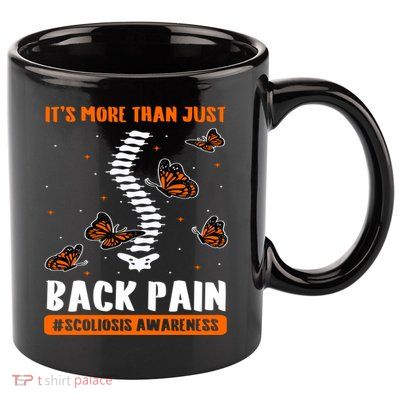 Scoliosis Awareness Spinal Deformity Orthopedic Scoliometer 11oz C Handle Ceramic Mug
