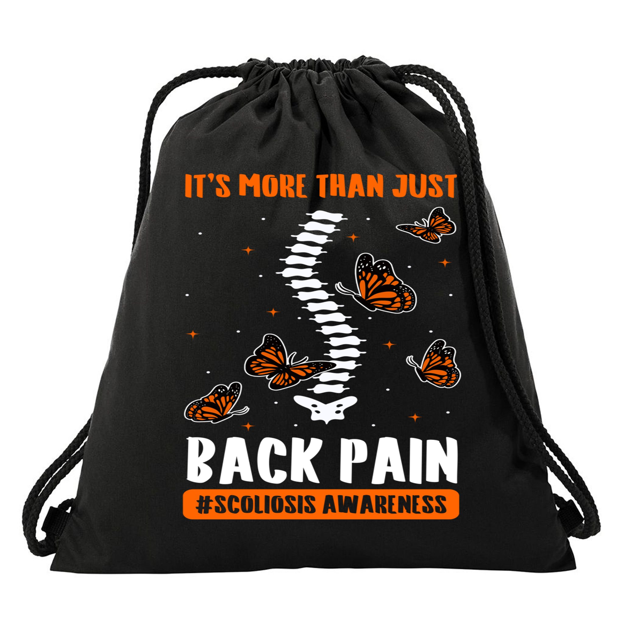 Scoliosis Awareness Spinal Deformity Orthopedic Scoliometer Drawstring Bag