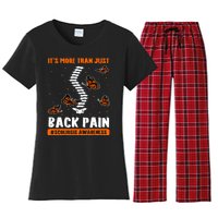 Scoliosis Awareness Spinal Deformity Orthopedic Scoliometer Women's Flannel Pajama Set