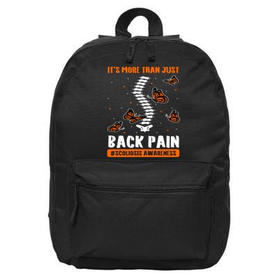 Scoliosis Awareness Spinal Deformity Orthopedic Scoliometer 16 in Basic Backpack