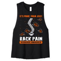 Scoliosis Awareness Spinal Deformity Orthopedic Scoliometer Women's Racerback Cropped Tank