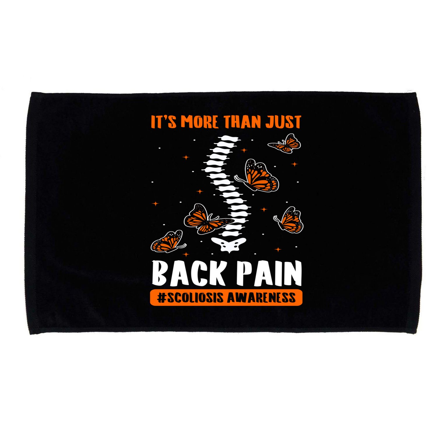 Scoliosis Awareness Spinal Deformity Orthopedic Scoliometer Microfiber Hand Towel