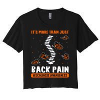 Scoliosis Awareness Spinal Deformity Orthopedic Scoliometer Women's Crop Top Tee